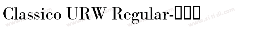 Classico URW Regular字体转换